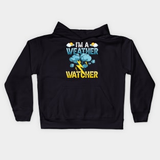 Weather Watcher Humor Funny Meteorology Profession Kids Hoodie